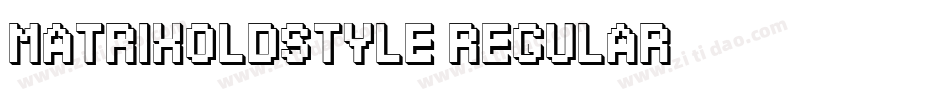 MatrixOldstyle Regular字体转换